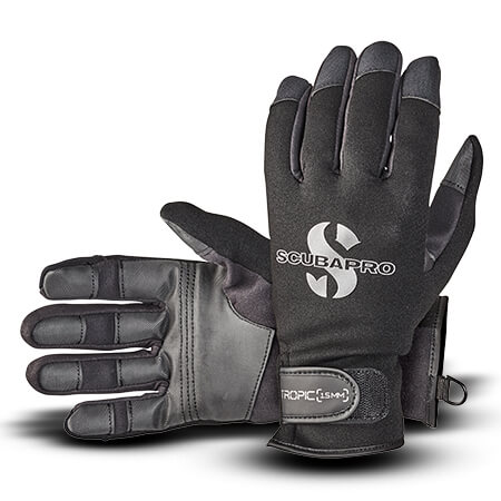 כפפות tropic 1.5 בצבע שחור