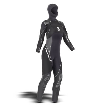 חליפת Definition 7mm Hooded with Front Zip לנשים