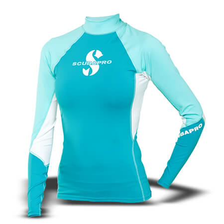 חולצת t-flex נשים , שרוול ארוך, טורקיז