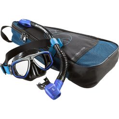 Zoom Combo - מסיכה ושנורקל - עם תיק בצבע כחול