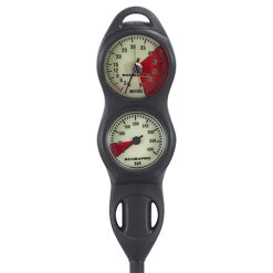 קונסולה אנלוגית כפולה הכוללת מד עומק ומד לחץ