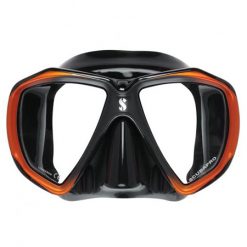 מסיכת ספקטרה - שחור עם קצוות בצבע ברונזה