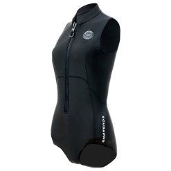 בגד שחיה לנשים Everflex yulex 2mm ללא שרוולים, תמונת חזית