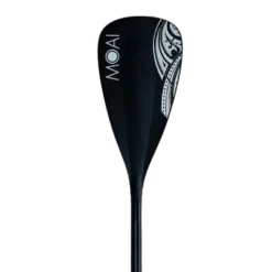 Aluminium SUP & Kayak Paddle תקריב של החלק השטוח של המשוט