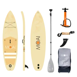 Alternative view of MOAI Allround Sand 10’6″ Inflatable SUP Package
