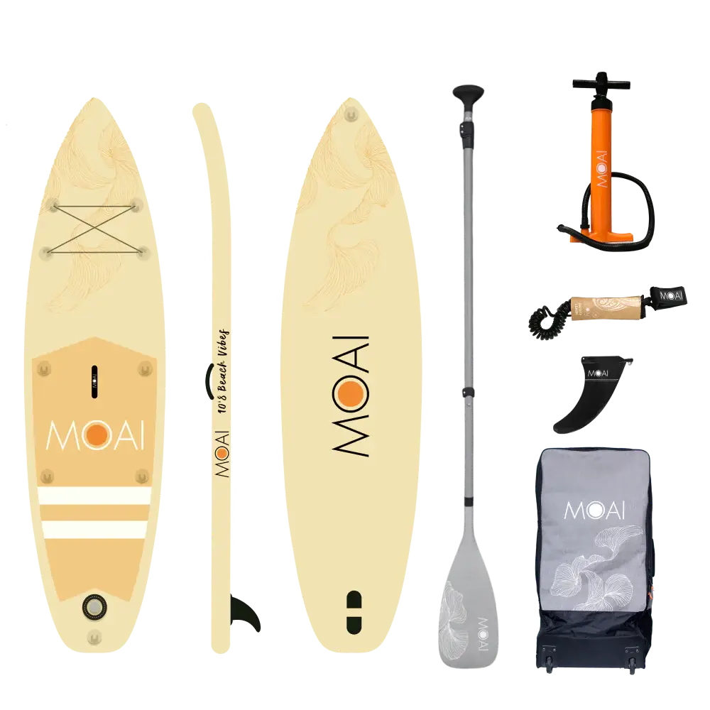 תכולת הקיט המלא - ערכת MOAI Allround Sand 10’6″