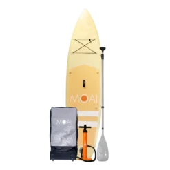 MOAI All-Round Sand SUP 10'8 Package - תמונה ראשית שכוללת סאפ, תיק, משאבה ומשוט