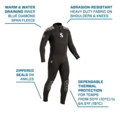 Everflex Yulex Dive Steamer, Men, 5/4mm - עמוד מידע רשמי על טכנולוגיות החליפה, חלק 1