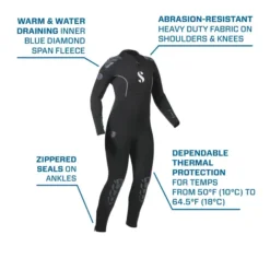 Everflex Yulex Dive Steamer, Women, 5/4mm - עמוד מידע רשמי לגזרת הנשים, חלק 1