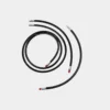 ערכת צינורות Halcyon Backmount Hose Kit בצבע שחור, עם צינור ארוך מגולגל וצינורות קצרים