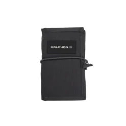 מחברת תת-ימית Halcyon Diver's Notebook שחורה וסגורה עם מיתר גומי