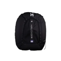 כנף Halcyon Evolve Wing שחורה למכלים כפולים במבט מאחור