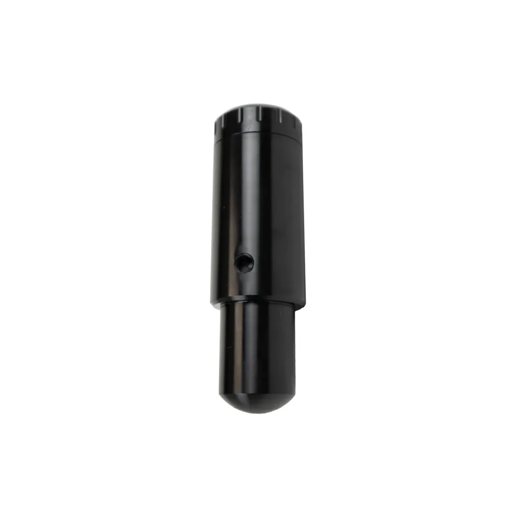 מכל אחסון שחור מאלומיניום Halcyon Fin Accessory Housing במצב עומד