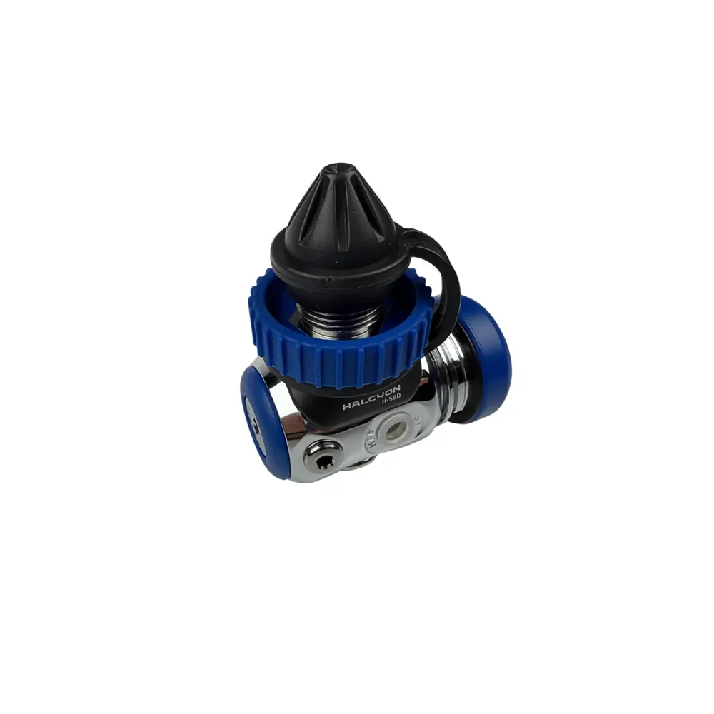 דרגה ראשונה Halcyon H-50D עם מכסה כחול במבט מלפנים