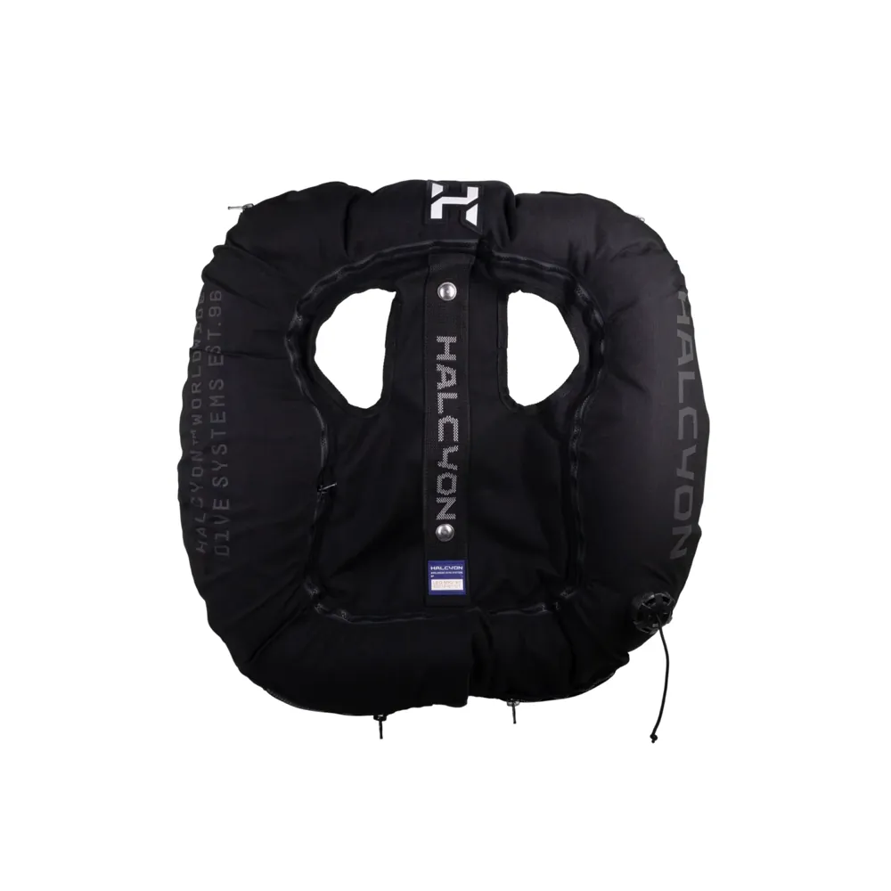 כנף Halcyon Legend MK2 שחורה למכלים כפולים במבט מאחור