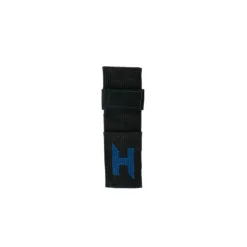 Halcyon Knife Sheath - נדן ישר שחור עם האות H בכחול