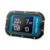 מחשב צלילה Halcyon Symbios Blue במבט מלפנים עם תצוגה כחולה