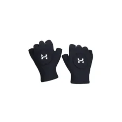 זוג כפפות צלילה שחורות Halcyon Tech Gloves עם אצבעות חשופות