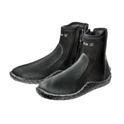 זוג נעלי צלילה שחורות Delta Boot 5mm של SCUBAPRO עם רוכסן ומיגוני גומי