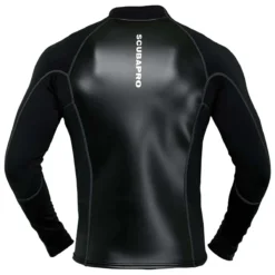 חולצת Hybrid Thermal Top השחורה לגברים במבט מאחור