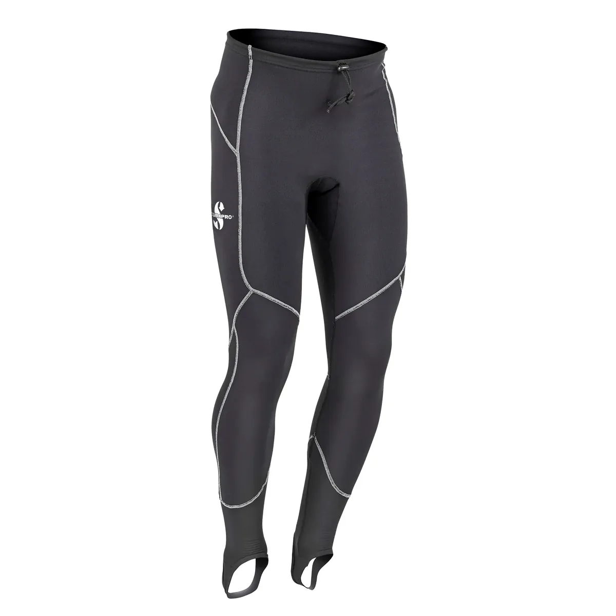 מכנסי K2 Light Pants לגברים בשחור עם תפרים בלבן ואפור, מזווית נוספת