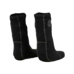 זוג גרבי K2 Sock שחורים עם תפרים אפורים במבט מלפנים