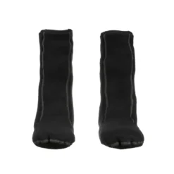 זוג גרבי K2 Sock שחורים עם תפרים אפורים במבט מהצד