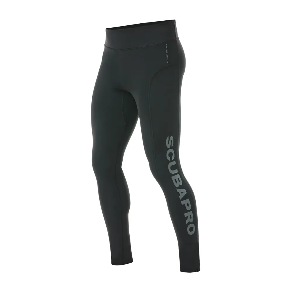 לגינס UPF 50 Leggings של SCUBAPRO לגברים בצבע שחור, מבט מלפנים