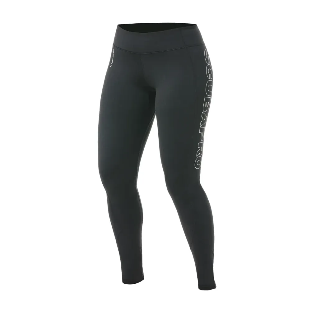 לגינס UPF 50 Leggings של SCUBAPRO לנשים בצבע שחור, מבט מלפנים